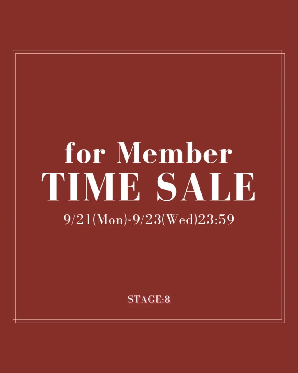 \3日間限定!会員様特別TIME SALE/
