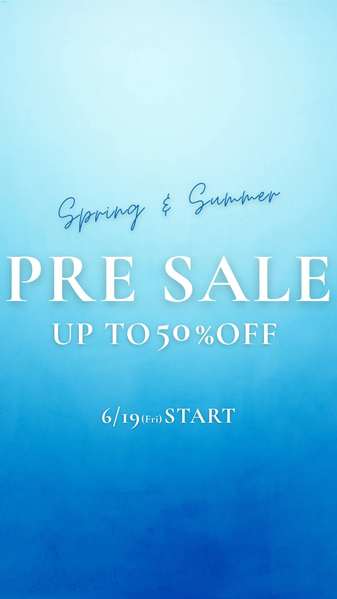 最大50%OFF！PRE SALEスタート💎